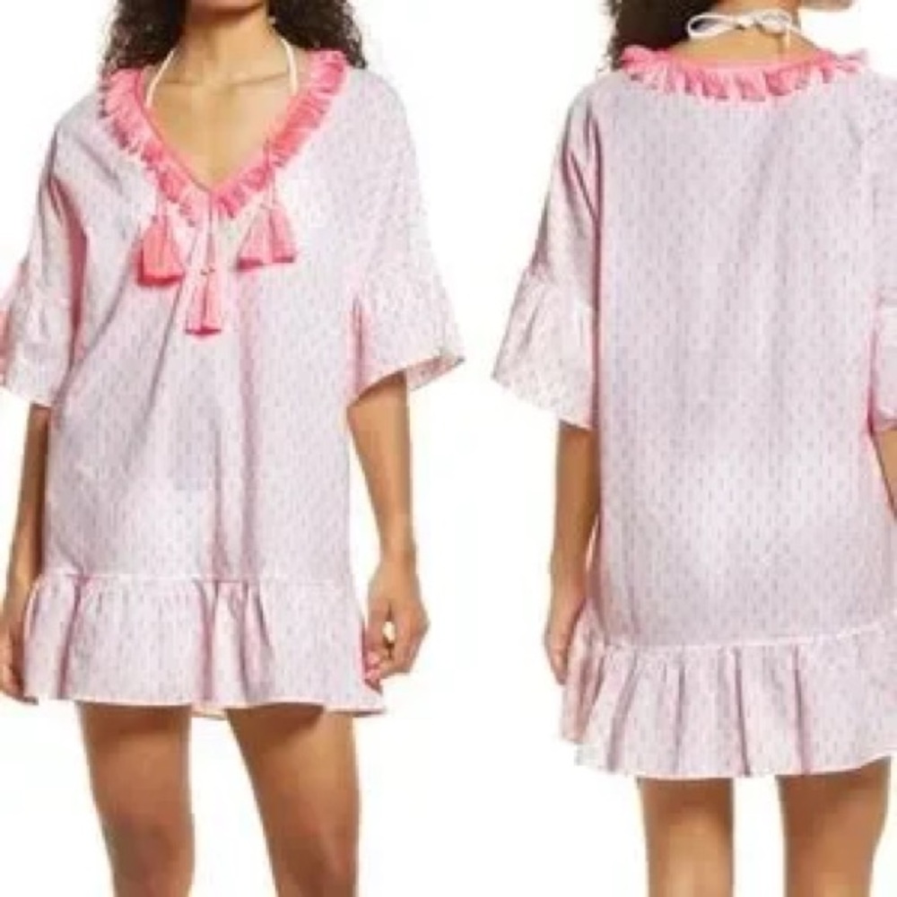 NWT 
Lilly Pulitzer Kipper Cover-Up in Pink Starbur Neon Clip